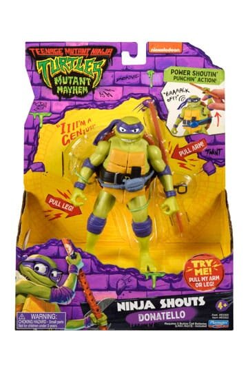 Teenage Mutant Ninja Turtles: Mutant Mayhem Ninja Shouts Donatello Actionfiguren 15 cm Ninja Shouts Sortiment
