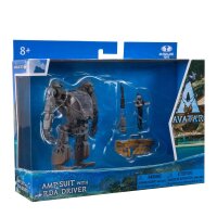 Avatar: The Way of Water Deluxe Medium Actionfiguren Amp Suit with RDA Driver