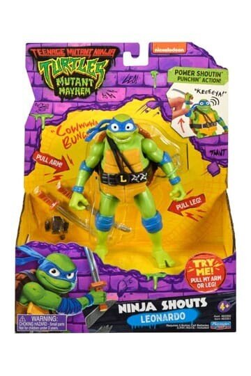 Ninja Shouts Leonardo Teenage Mutant Ninja Turtles Mutant Mayhem Figur Playmates